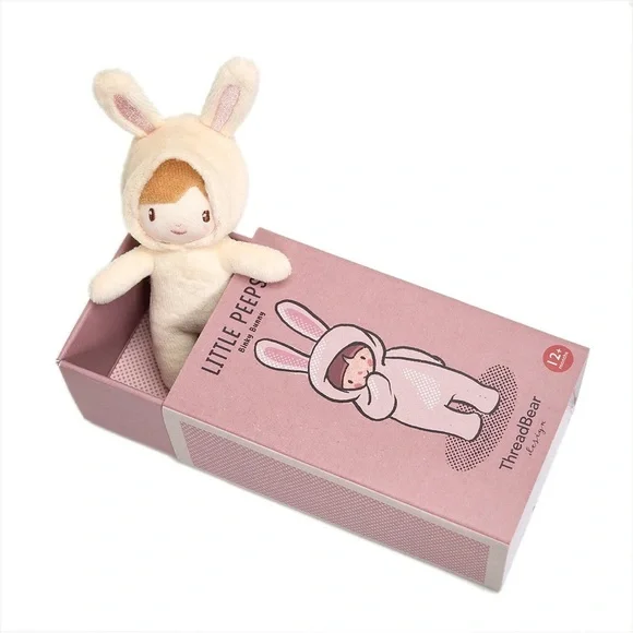 NWT Binky Bunny Matchbox Doll by Threadbear Design. - Picture 5 of 13